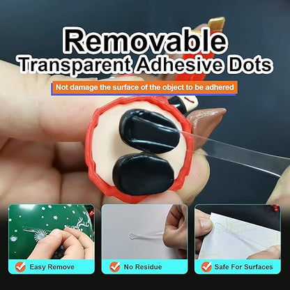 504 Pcs Clear Removable Adhesive Dots, Glue Point Dots - Image 3