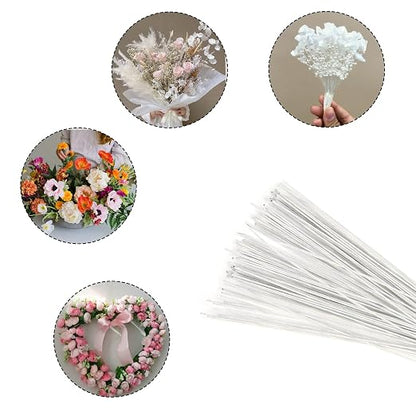 Decora 22 Gauge White Floral Wire 16 inch, 50/Package - Image 4