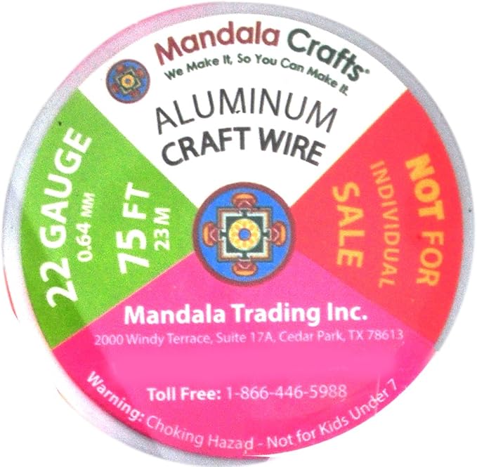 Mandala Crafts 22 Gauge Anodized Aluminum Craft Wire - Image 5