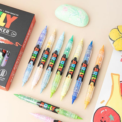 96 Colors Paint Markers, Dual-Color Acrylic Pens - Image 4