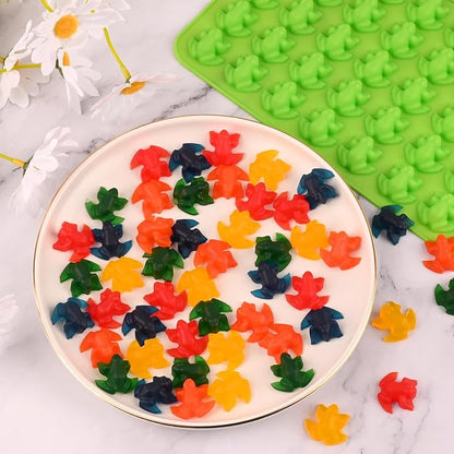 Sakolla Mini Frog Candy Molds Silicone, 100 Cavities Gummy Molds - Image 6