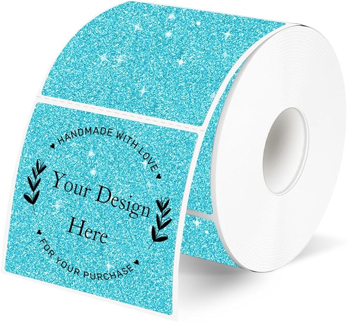 Holographic Thermal Labels Stickers 2" x 2", Square Thermal Stickers Labels by Unknown