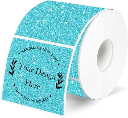 Holographic Thermal Labels Stickers 2" x 2", Square Thermal Stickers Labels by Unknown