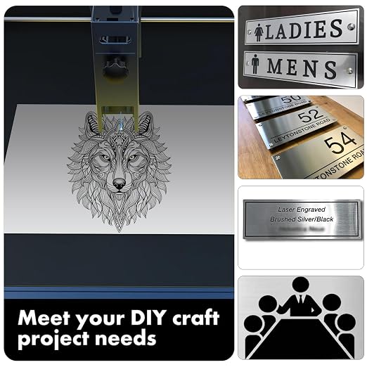 5PCS Laser Engraving Double Color ABS Plastic Sheet, Two-Tone Laserable - Image 4