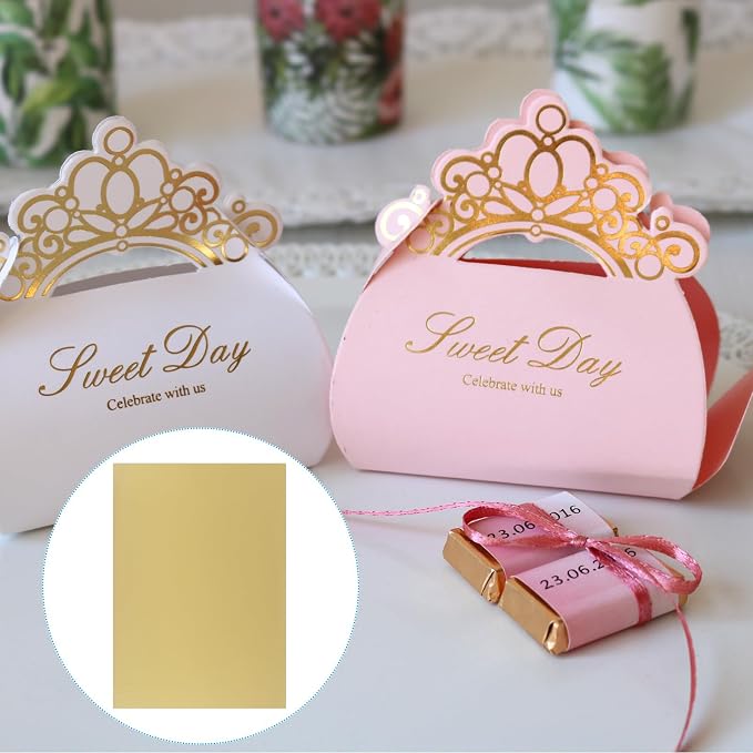 PATIKIL 11.7x8.3" Hot Stamping Foil Paper Sheet, 20 Sheets A4 Heat Transfer Hot - Image 5