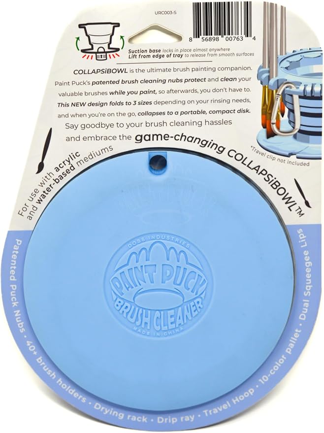 Paint Puck CollapsiBowl Paint Brush Cleaner Rinse Cup – Collapsible Paint Water - Image 3