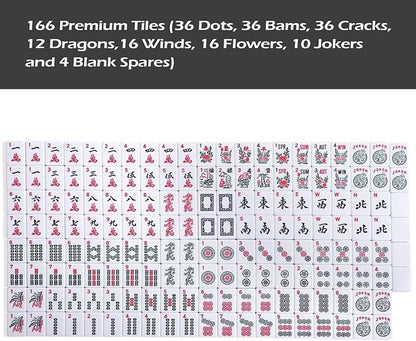 American Mahjong Game Set, 166 Quality White Tiles, 4 All-in-One Color - Image 9