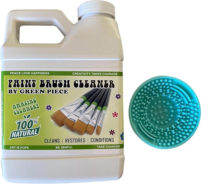 Green Piece® Completely Nontoxic Paint Brush Cleaner by GreenPiece
