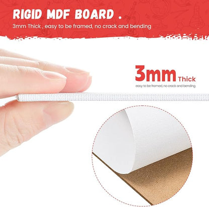 Simetufy 12 Pack 9 x 12 inch Canvas Boards - Image 4