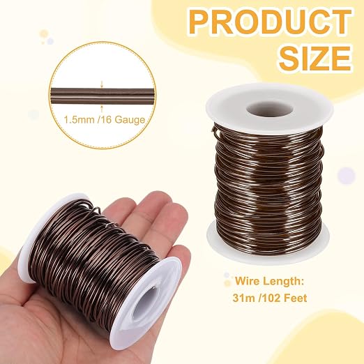 uxcell 16 Gauge / 1.5mm Anodized Aluminum Wire - Image 2
