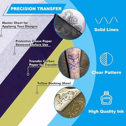 Tattoo Transfer Paper 100 Sheets, Thermal Stencil Paper - Image 4