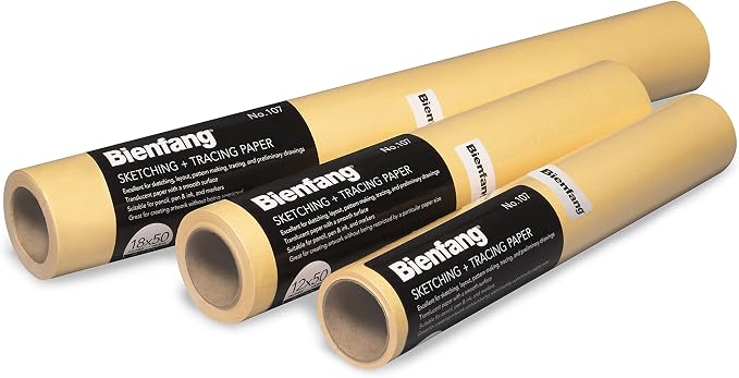 Bienfang Sketching & Tracing Paper Roll, Canary Yellow, 24 Inches x 50 Yards - Image 5