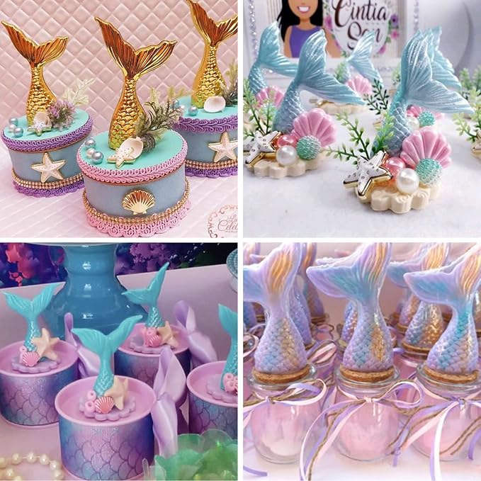 Sakolla 2 Pack Mermaid Tail Molds, Mermaid Molds - Image 6