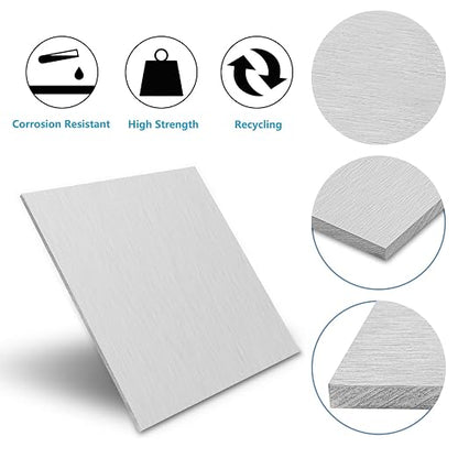 6061 Aluminum Sheet Metal 6 x 12 x 1/8 Inch, Heavy Duty Aluminum Sheets Plates - Image 4