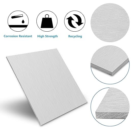1/4Inch Thick Aluminum Sheet Plate, 6” x 12” Heavy Duty Aluminum Sheets Plates - Image 4
