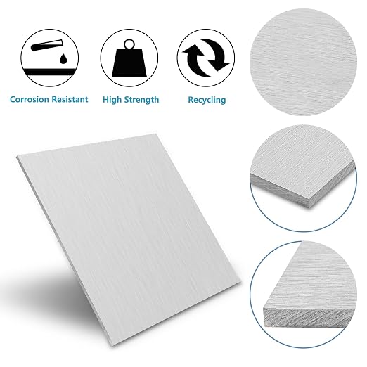 6061 Aluminum Sheet Metal 8 x 12 x 1/4 Inch, Heavy Duty Aluminum Sheets Plates - Image 4