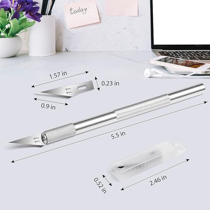 DIYSELF 23 Pack Scrapbooking Tools, Exacto Knife Craft Knife Precision Carving - Image 4