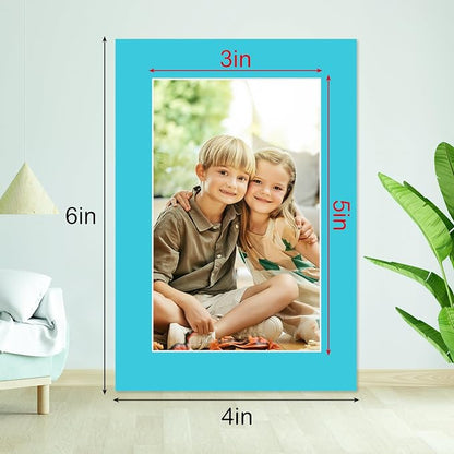 15 Pack 4x6 Picture Mats, Mixed Colors Frame Mattes - Image 2
