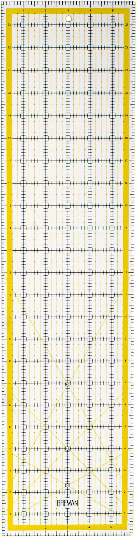 Breman Precision Quilting Rulers – 6x24 Inch Clear Acrylic Rulers by WAPortman