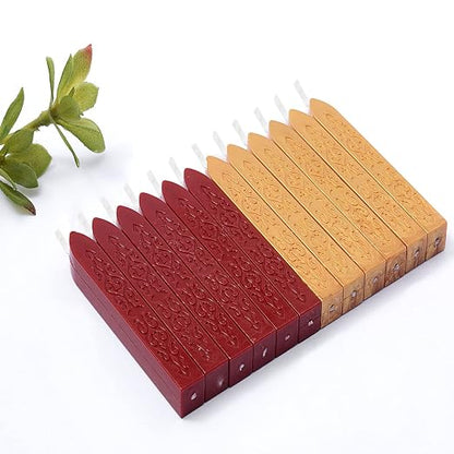 12 Pieces Sealing Wax Sticks by cofalery