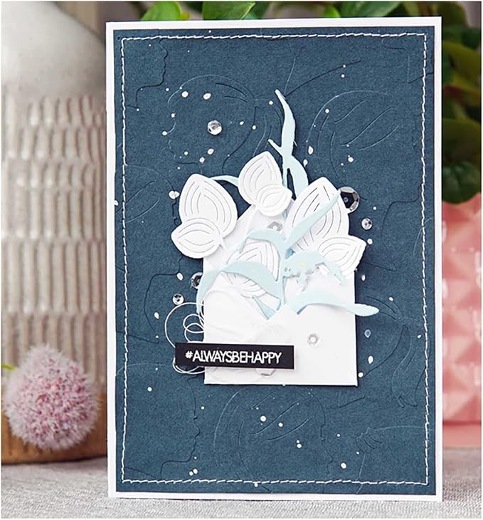 Lapoo Metal Cutting Die for Scrapbooking, 3D Backgrounds Frame New Cutting Dies - Image 2