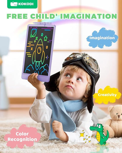KOKODI LCD Writing Tablet, 10 Inch Colorful Toddler Doodle Board Drawing Tablet - Image 5