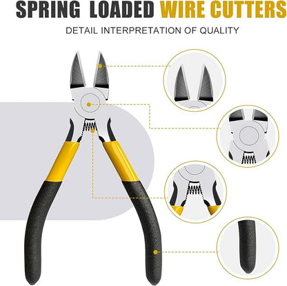 Lasnten Wire Cutters Precision Cutting Pliers Side Diagonal Cutters Small Wire - Image 3