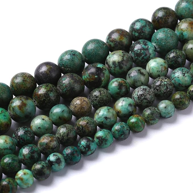 8mm 45pcs Natural African Turquoise Stone Beads - Image 2