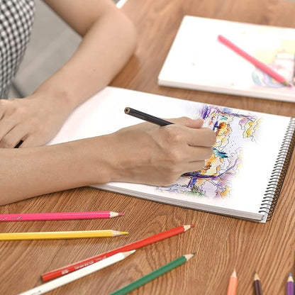 Sketch Book, 100 Pages, Spiral Bound Artist Sketch Pad, Acid Free Drawing Paper - Image 6