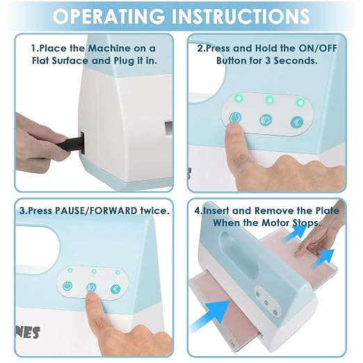 Electric Die Cut Machine for Starter Kit, 9 inch Opening Electric Embossing - Image 6