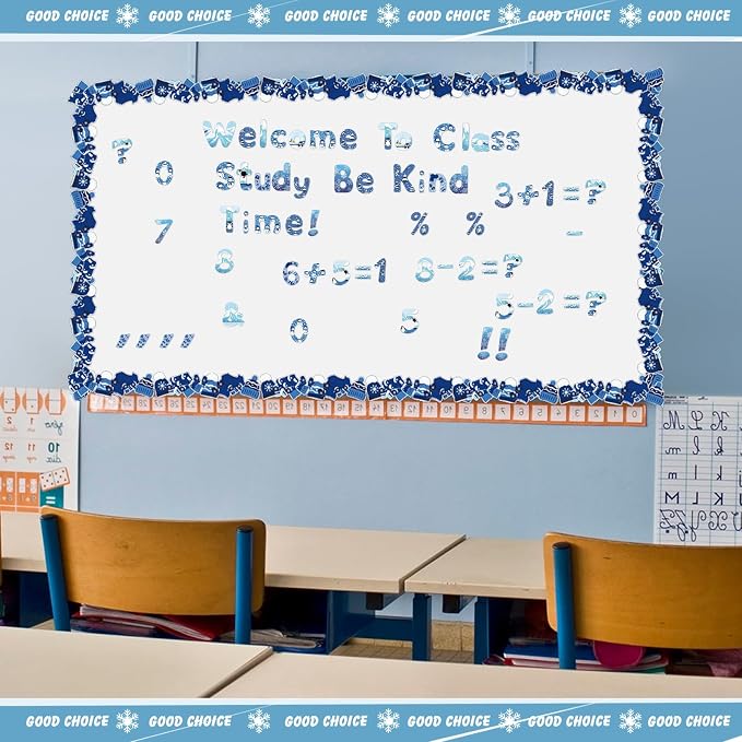 221 Pcs Classroom Bulletin Board Letters Colorful Alphabet Cutouts Number and - Image 7