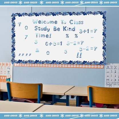 221 Pcs Classroom Bulletin Board Letters Colorful Alphabet Cutouts Number and - Image 7