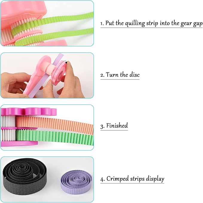 19pcs Beginners Quilling Tools Kit Electric Slotted Quilling Pen Template Board - Image 5