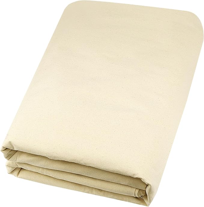 HOTGODEN Medium Weight 100% Cotton Muslin Fabric: 63 inch x 10 Yards Unbleached by HOTGODEN