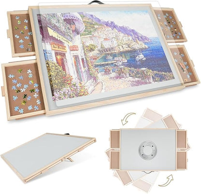 ALL4JIG 2000 Pieces 2-in-1 Tilting & Rotating Puzzle Board by ALL4JIG