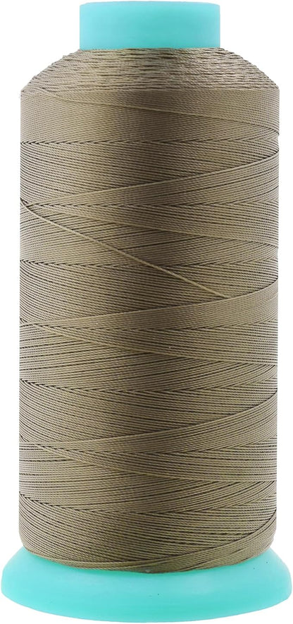 Mandala Crafts Bonded Nylon Thread Dark Beige Heavy Duty Sewing Threads by MandalaCrafts