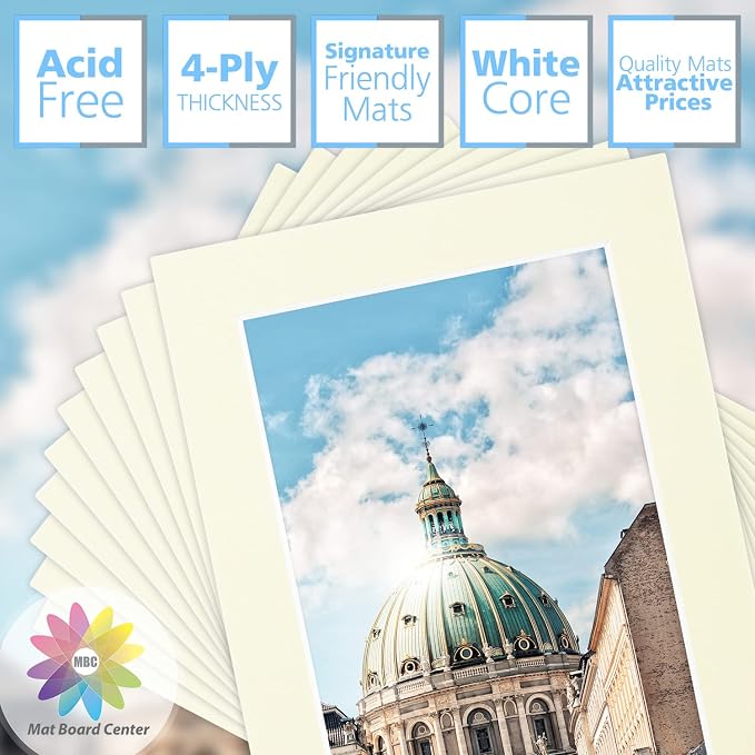 Mat Board Center, 5x7 for 4x6 Ivory Color Mats - Image 2
