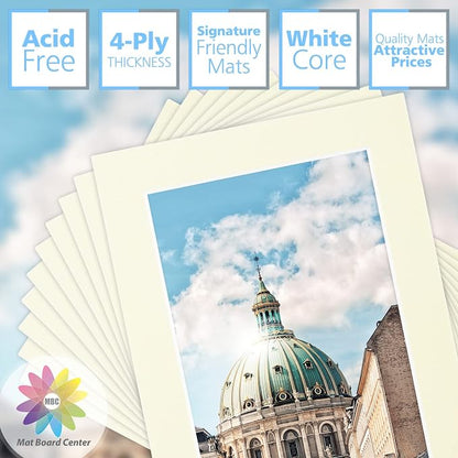 Mat Board Center, 5x7 for 4x6 Ivory Color Mats - Image 2