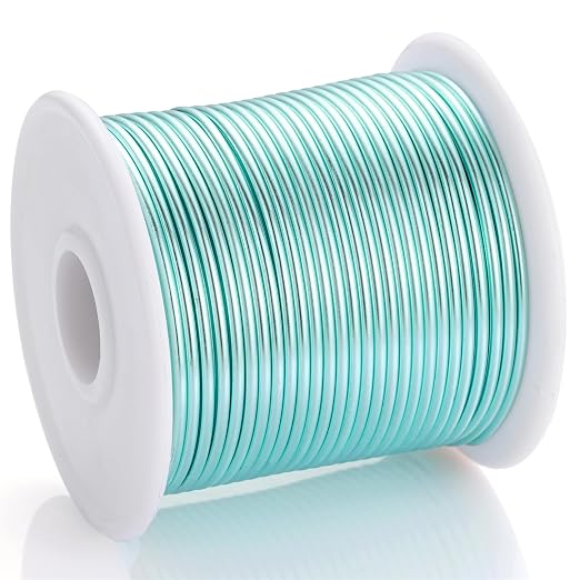 12 Gauge Ice Blue Aluminum Craft Wire - Image 2
