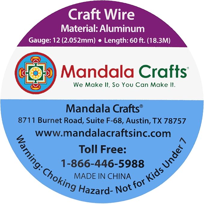 Mandala Crafts 12 Gauge Anodized Aluminum Craft Wire - Image 3