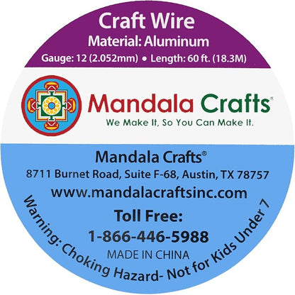 Mandala Crafts 12 Gauge Anodized Aluminum Craft Wire - Image 3