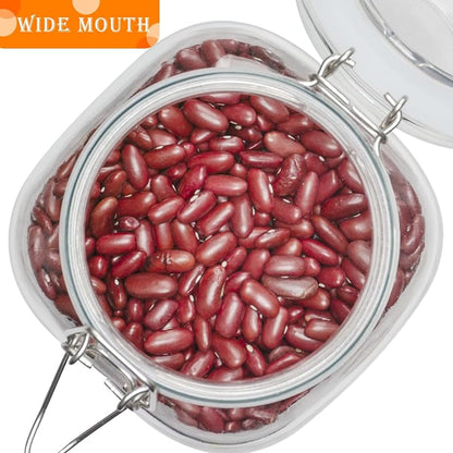50oz Square Glass Food Storage Jars - Image 3