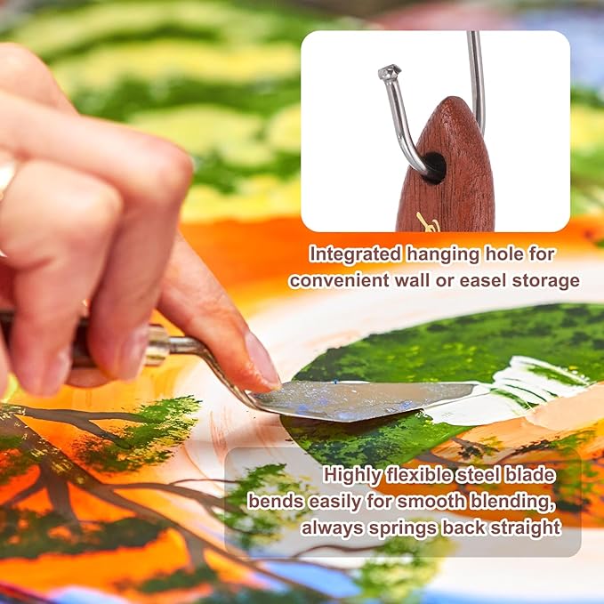 MECCANIXITY Pack of 1 Palette Knife No.29, 8.5" Long Palette Knives - Image 4