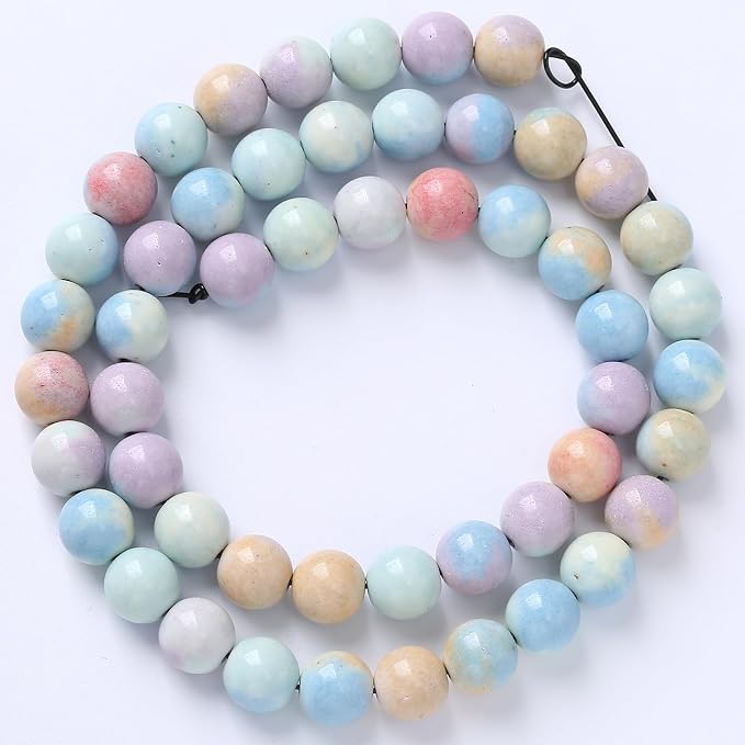 4mm 90pcs Natural Alxa Rainbow Stone Beads - Image 7