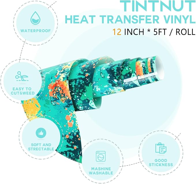 Tintnut Splash Heat Transfer Vinyl Roll - Image 2
