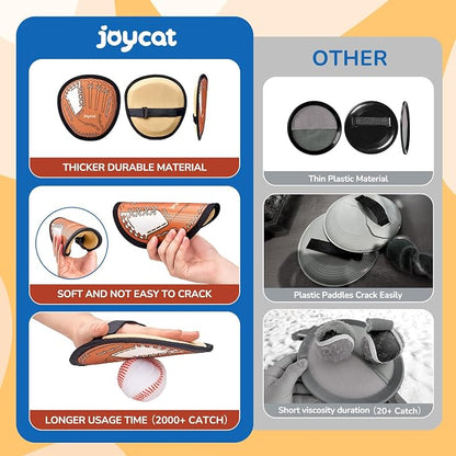 JoyCat Toss and Catch Ball Game Set, Toddler Baseball Glove, Beach Pool Yard - Image 3