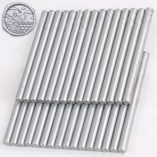Silver Wax Seal Sticks, HOSEALING Glue Gun Wax Seal Sticks by HOSEALING