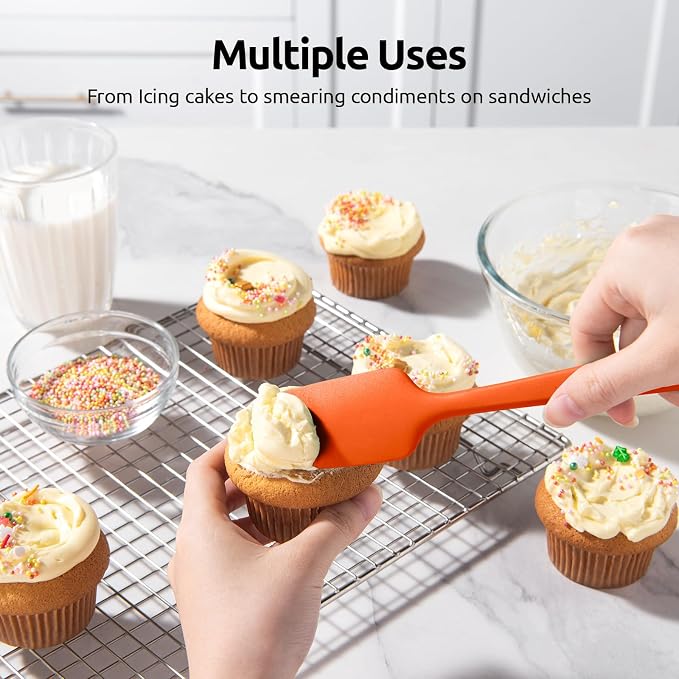 U-Taste Silicone Baking Spatula Set: 600ºF High Heat Resistant, Food Grade - Image 8