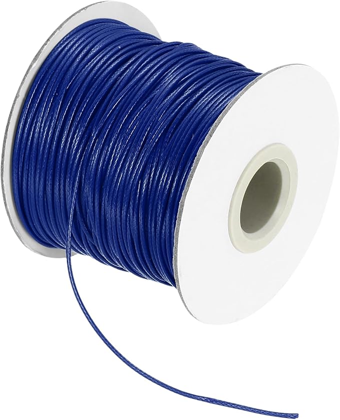 MECCANIXITY Waxed Cord 1mm Waxed Thread 87 Yard Wax String Leather Cord by MECCANIXITY