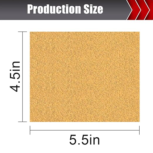 50 Pcs 1/4 Sheet Sandpaper, Premium Sand Paper 80/120/150/220/320/400 Grit - Image 3